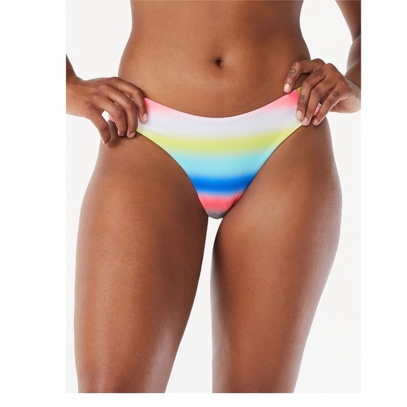 Rainbow ombre Triangle Halter V-neckline Bikini set size XXL (20) new - Picture 10 of 11